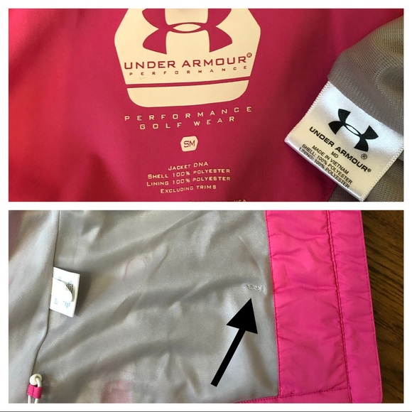 Under Armour Performance Golf Wear Pink Jacket - Picture 8 of 8